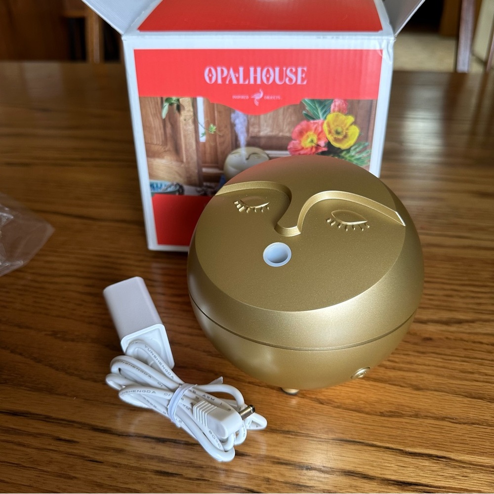 Opalhouse Gold Face Ultrasonic Essential Oil Diffuser